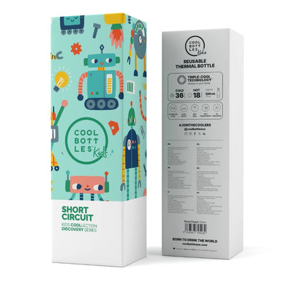 Cool Bottles - Kids Triple-Insulated Water Bottle - Short Circuit 500ml