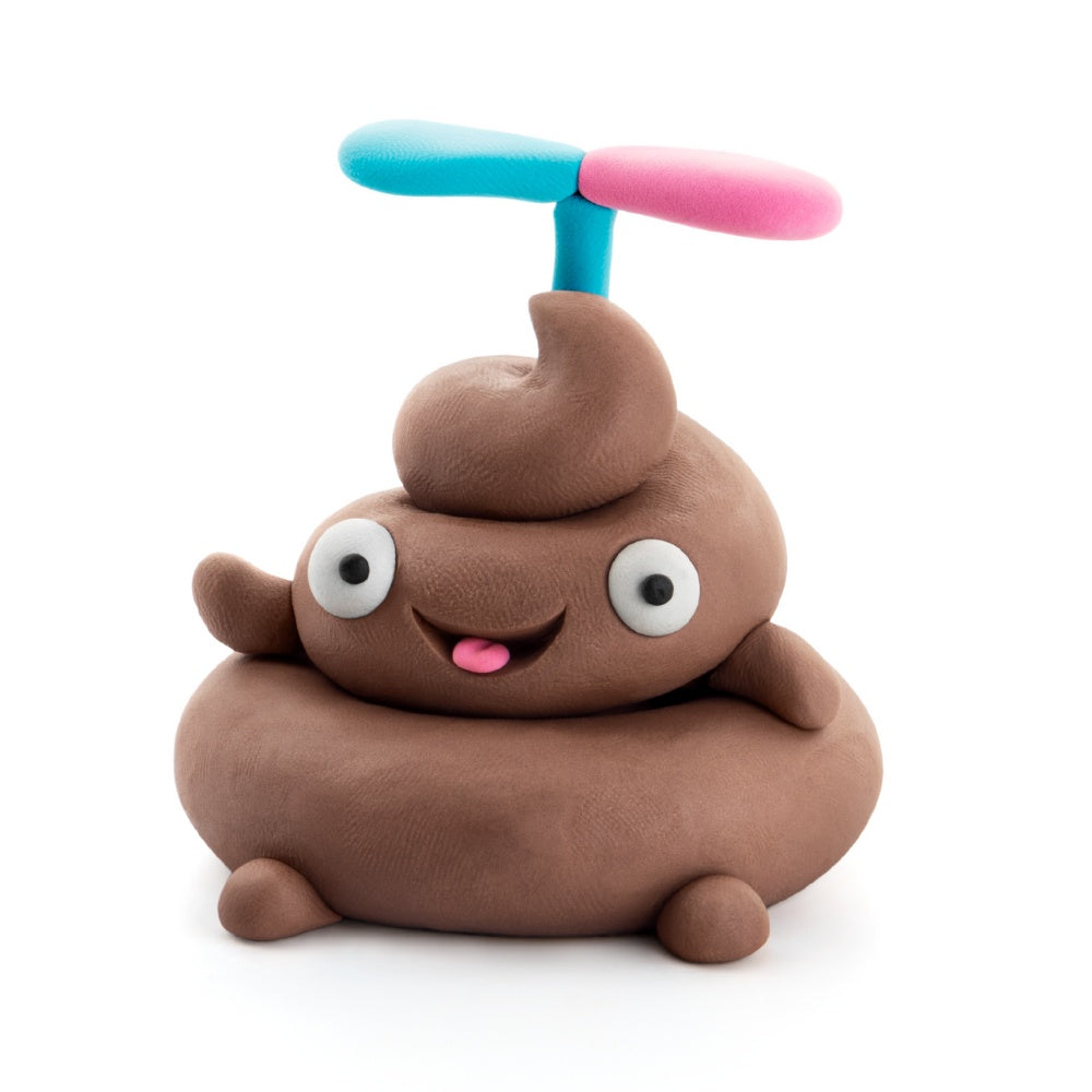 Hey Clay - Modelling Air-Dry Clay with Fun Interactive App - Poop Oops, 16 cans