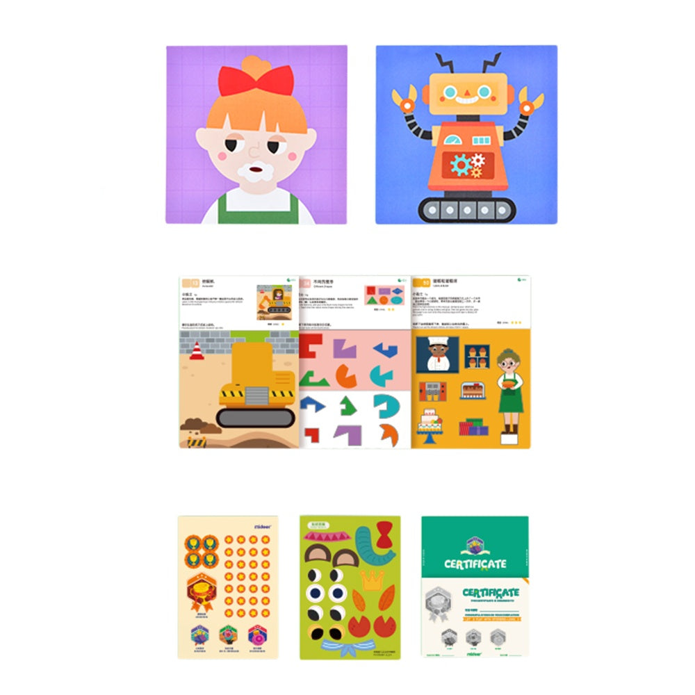 Mideer - Let's Play with Stickers - Advanced Level