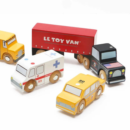 Le Toy Van - American Toy Car Set - 7pcs