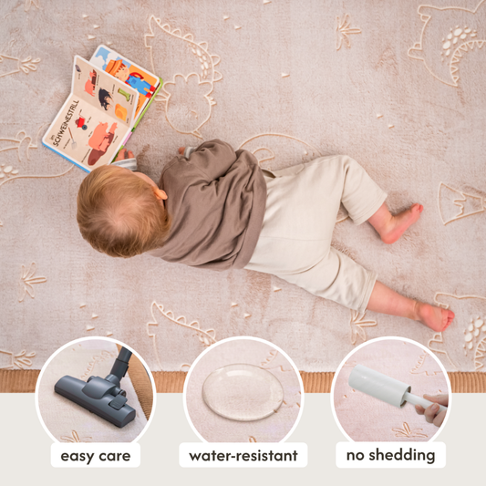 Hakuna Matte - GlowCloud Play Mat Carpet Glow in the Dark - Dinosaurs 170 x 120 x 2.5 cm