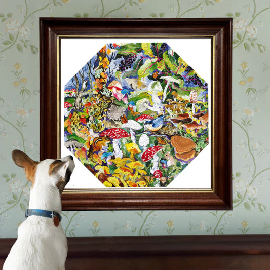 eeBoo - Poisonous Mushrooms 500 Piece Octagonal Puzzle