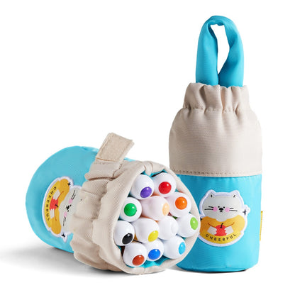 Jar Meló - Twistable Washable Silky Crayons in Carry Bag - 12 Colours