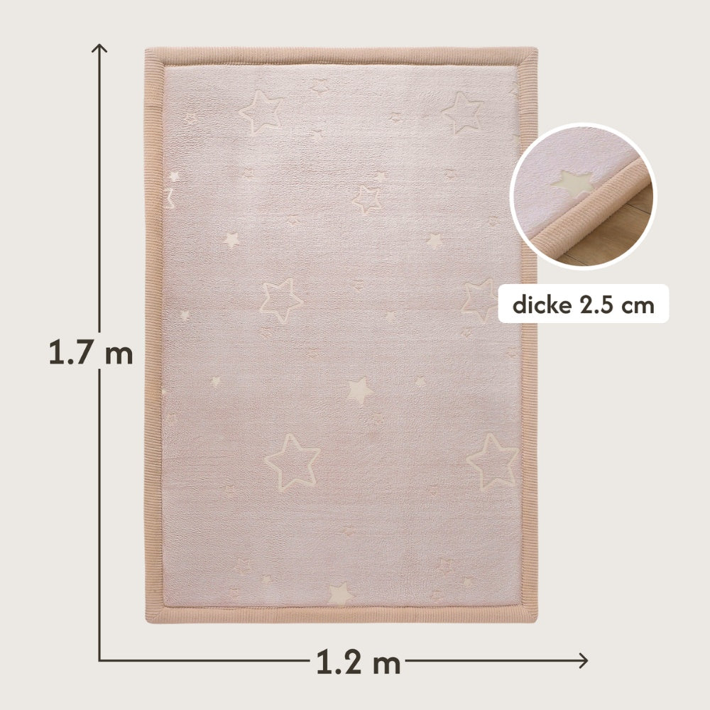 Hakuna Matte - GlowCloud Play Mat Carpet Glow in the Dark - Stars 170 x 120 x 2.5 cm