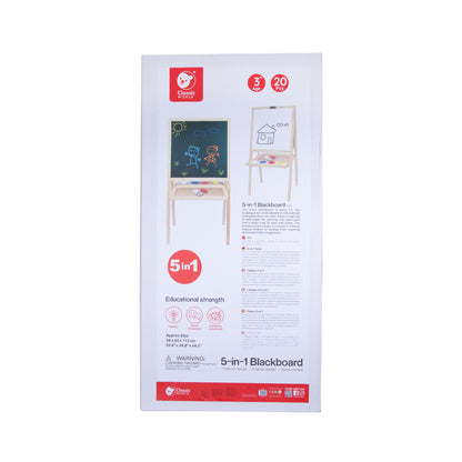 Classic World - 5-in-1 - Blackboard & Whiteboard Art Easel - 58 x 4 x 116 cm