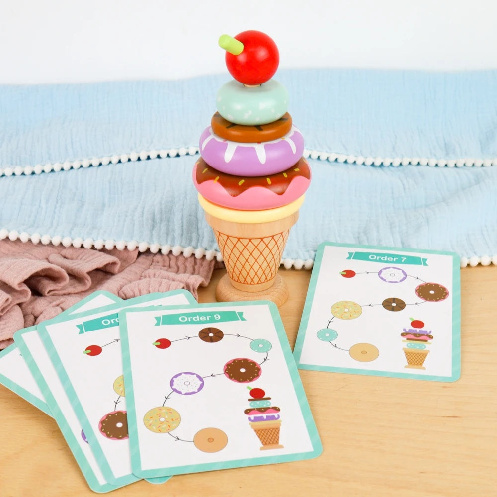 TookyToy - Making An Ice Cream - Stacking & Sequencing Activity Toy
