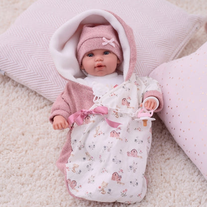 Llorens - Newborn Baby Girl Doll with Crying Mechanism, Clothing & Accessories: Nacida - 36cm
