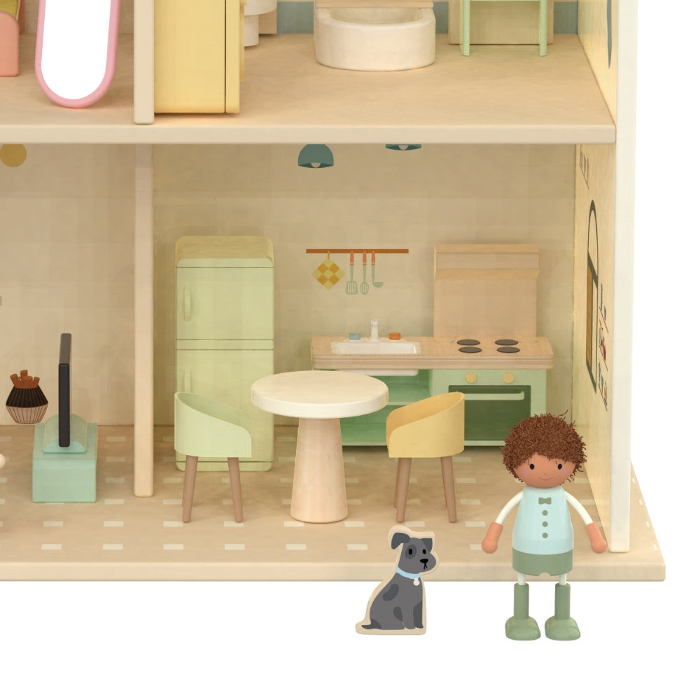 Classic World - Pretend & Play - Cozy Cottage Dollhouse