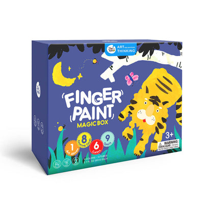 Jar Meló - Children's Finger Paint Kit with Paints, Stamps & Apron