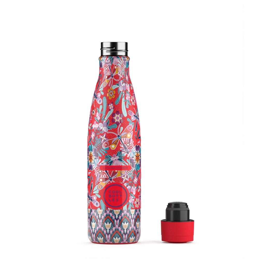 Cool Bottles - Triple-Insulated Water Bottle - Dragonfly Paradise 500ml