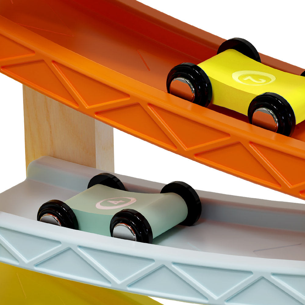 TopBright - Car Race Ramp Activty Toy with 4 Cars