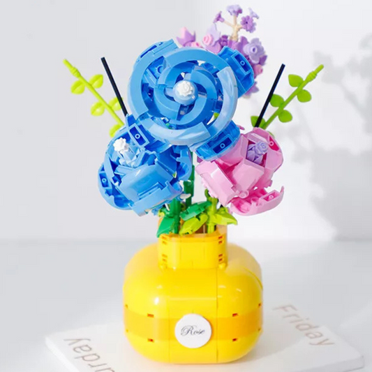 Cogo - Building Block Set - Flower Bouquet in Vase - 522 Pieces
