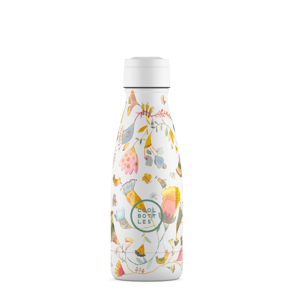 Cool Bottles - Kids Triple-Insulated Water Bottle - Spring Flowers 260ml
