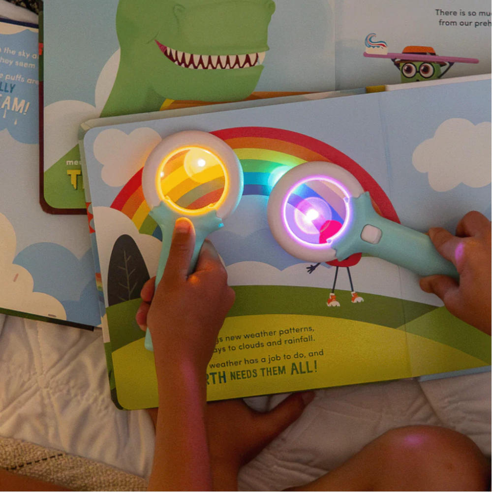 Glo Pals - Light Up Book 3-Pack - Pippa, Blair, and Alex (Dino, Weather, and Backyard)