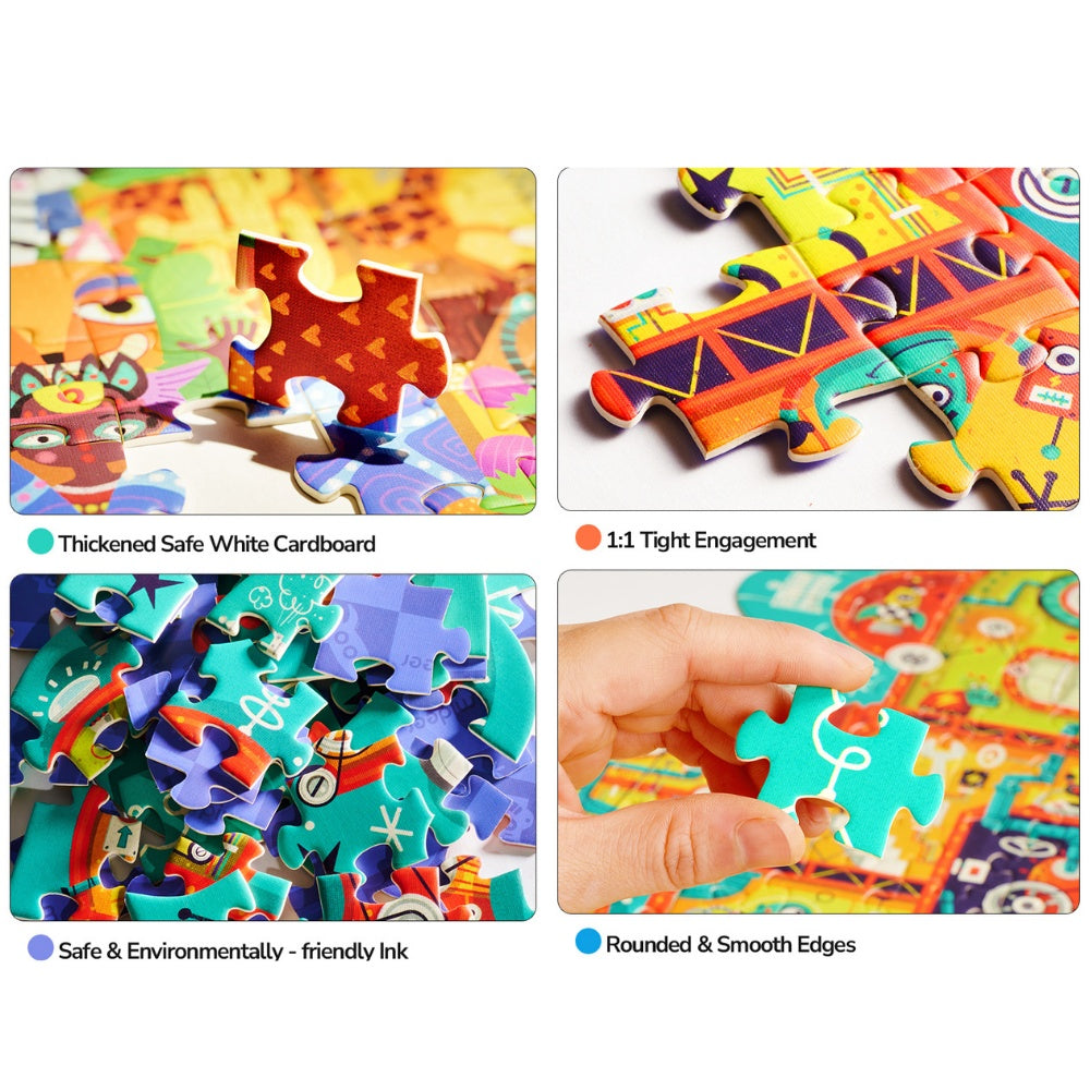 Mideer - Artist Puzzle: Elephant Dream - 280 Piece Shaped Jigsaw for Kids