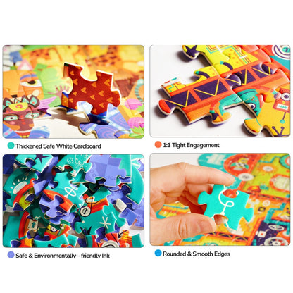 Mideer - Artist Puzzle: Elephant Dream - 280 Piece Shaped Jigsaw for Kids