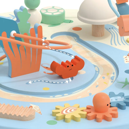 Classic World - Wooden Multi-Activity Table - Ocean-themed