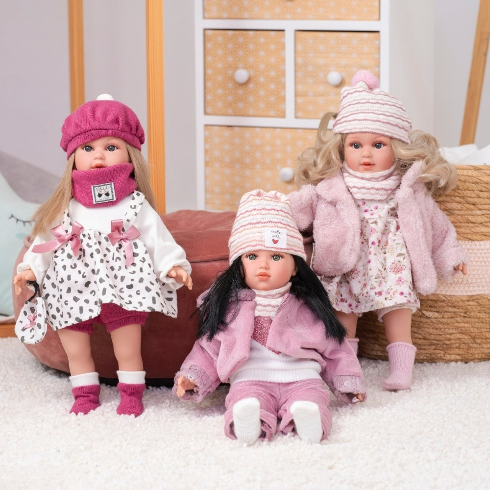 Llorens - Baby Girl Doll with Pink Outfit & Accessories: Lucia - 40cm