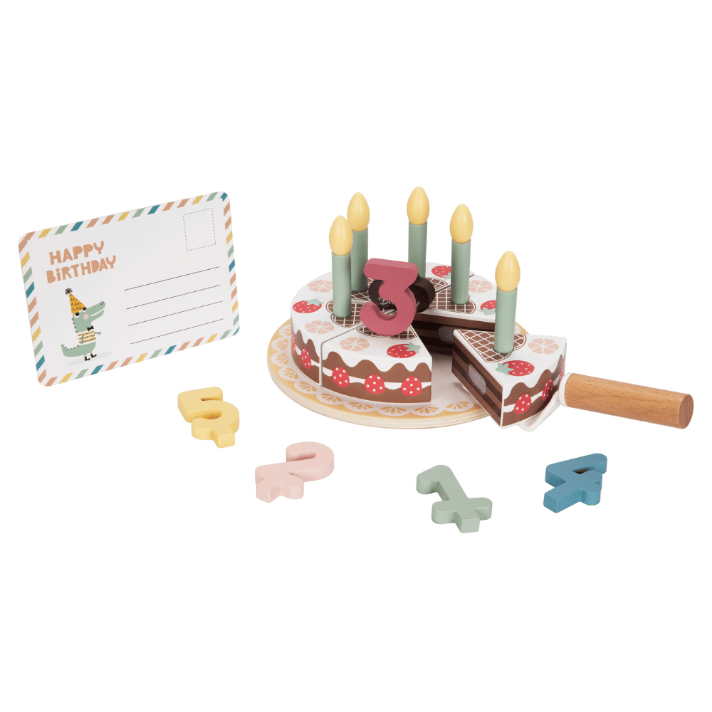 TookyToy - Pretend Play Birthday Cake Toy Set - Motherhood