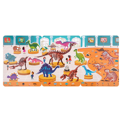 TookyToy - Silicone Sticker Book - Dinosaur Museum