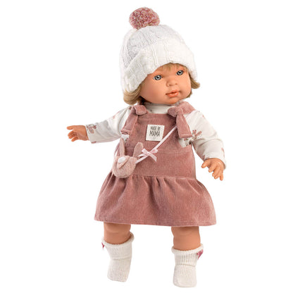 Llorens - Baby Girl Doll with Clothing & Accessories: Carla - 42cm (Mechanism Optional) - Motherhood