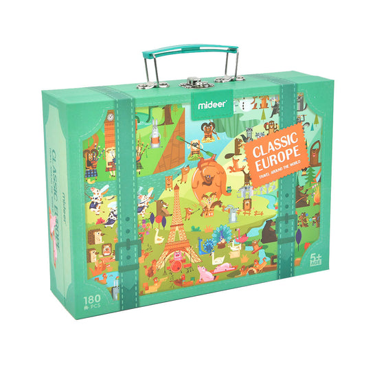 Mideer - Travel Around the World Puzzle - Classic Europe - 180pcs - Motherhood