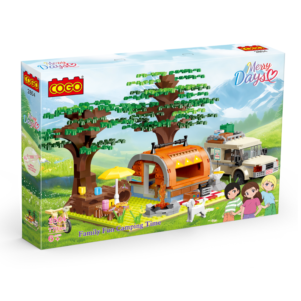 Cogo - Building Block Set - Ultimate Caravan Camp - 770 Pieces