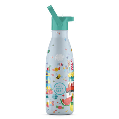 Cool Bottles - Kids Triple-Insulated Water Bottle - Candy Land 350ml