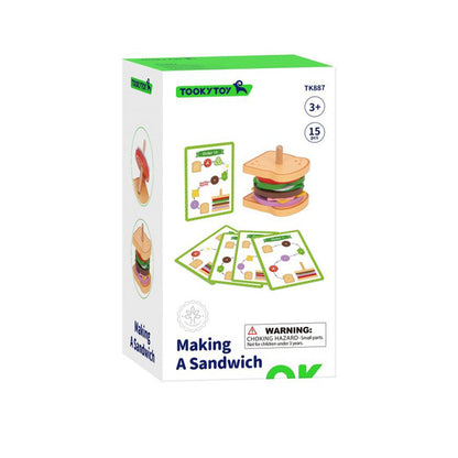 TookyToy - Making A Sandwich - Stacking & Sequencing Activity Toy