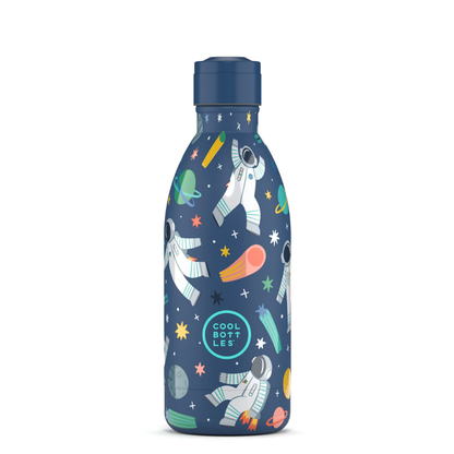 Cool Bottles - Kids Triple-Insulated Water Bottle - Galactic Ride 500ml