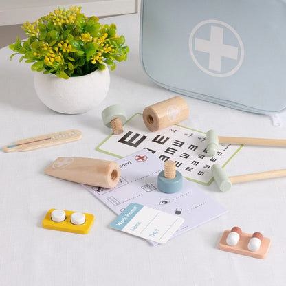 TookyToy - Pretend Play Little Doctor Blue Play Set