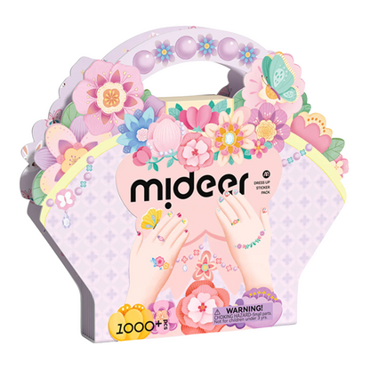 Mideer - Nail, Temporary Tattoo & Gem Sticker Pack - Garden Fairy - 1000pcs