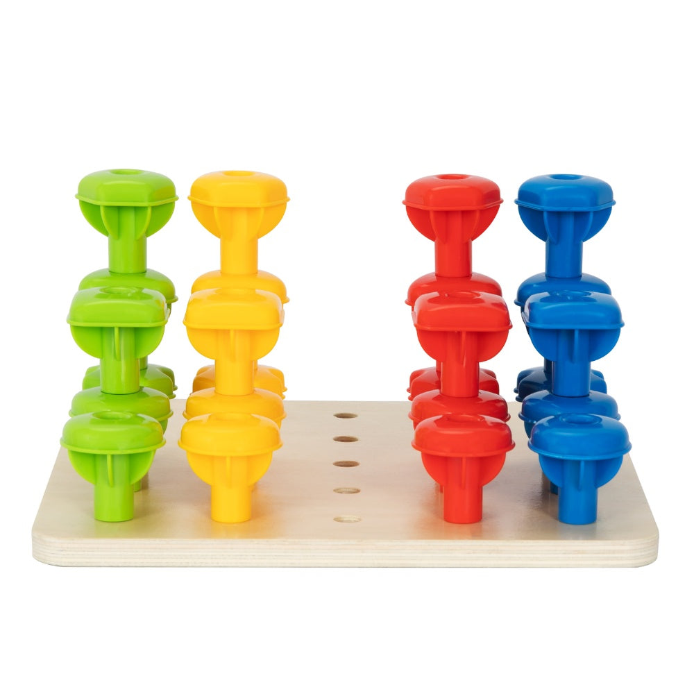 hi Pando - Panda Shape and Colour Matching Peg Toy - 34pcs