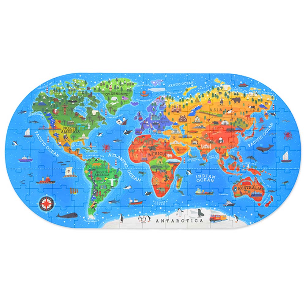 Mideer - Gift Box Jigsaw Puzzle for Kids - Our World - 100 Pieces