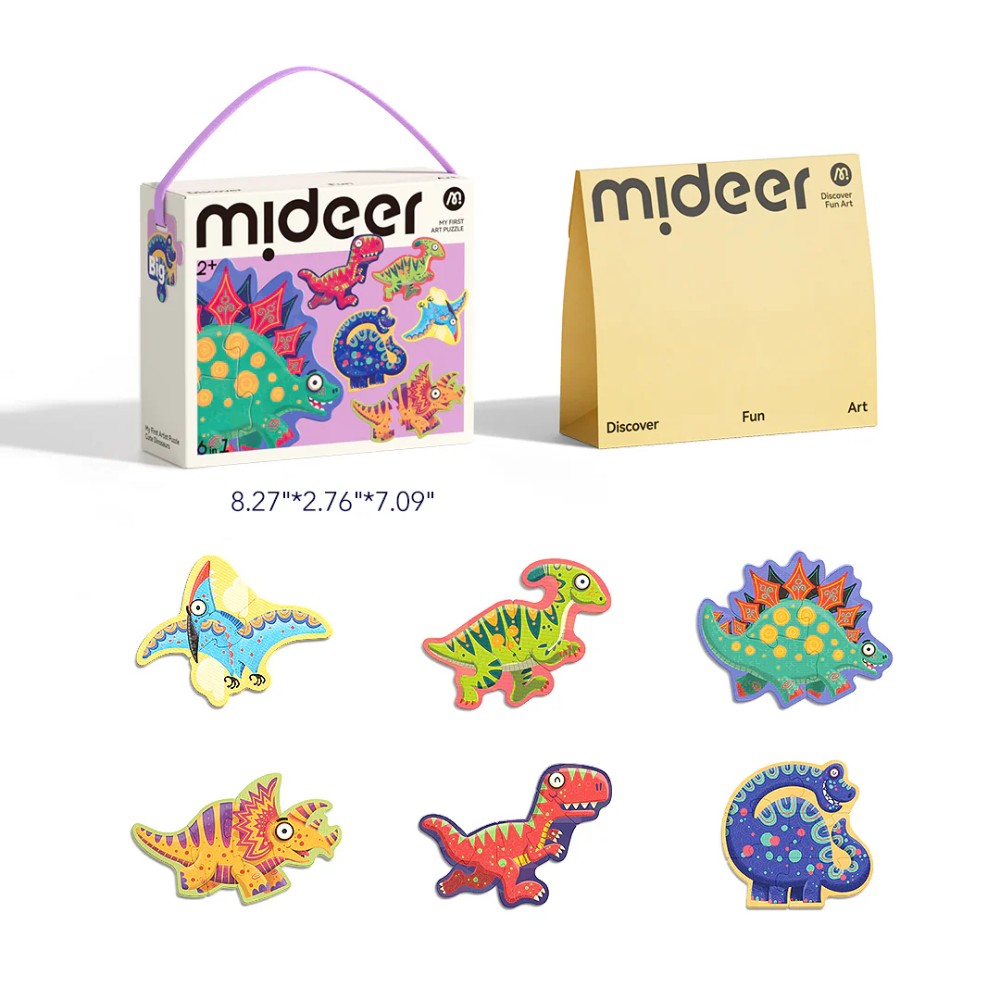 Mideer - My First Jigsaw Puzzle for Kids - Cute Dinosaurs