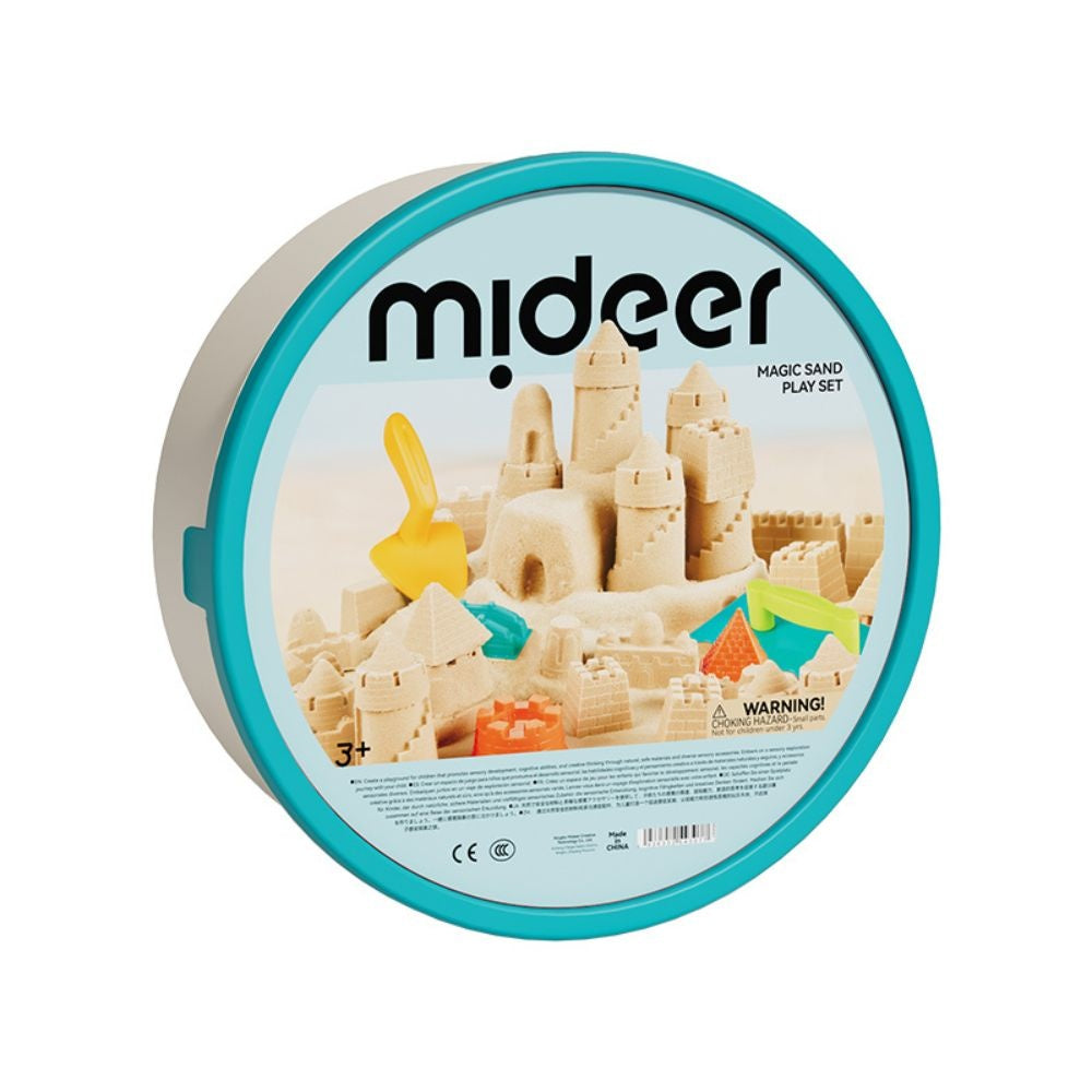 Mideer - Magic Sand Play Set with Sensory Bin & Lid, 2kg Kinetic Sand & 25 Sand Tools