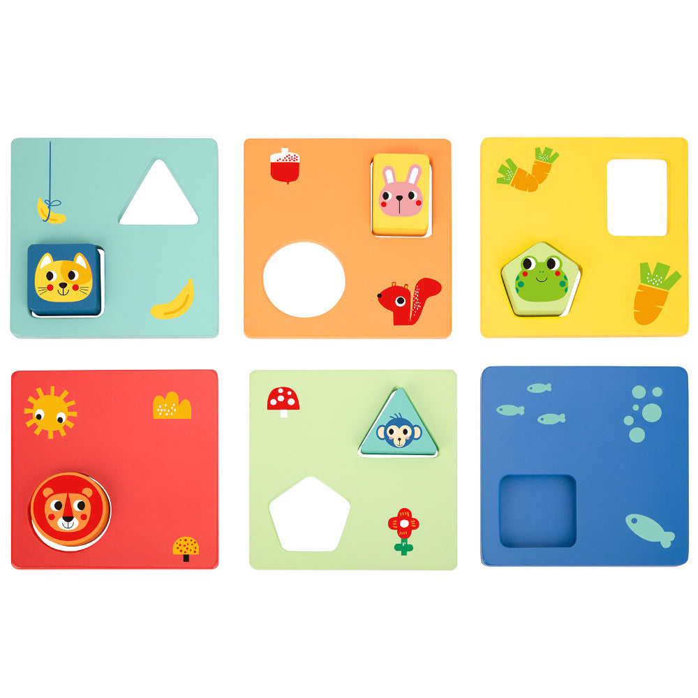 TookyToy - Wooden Shapes & Colours Puzzle - Motherhood