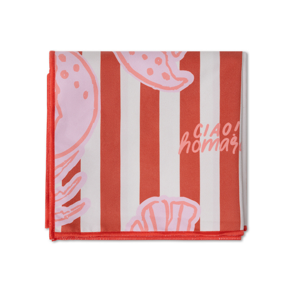 Swim Essentials - Microfiber Beach Towel - Lobster Bay - 135x65 cm