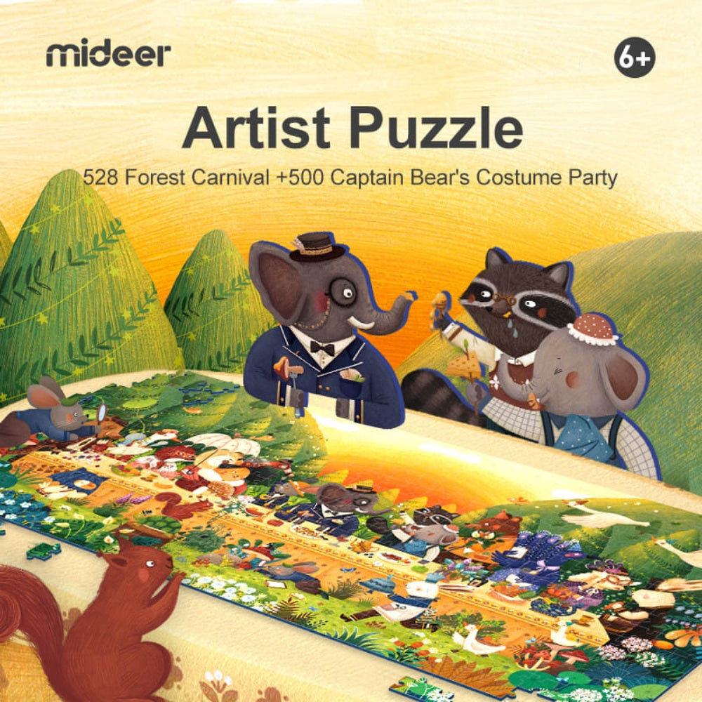 Mideer - Sunset Carnival - 528 Piece Jigsaw Puzzle in Gift Box