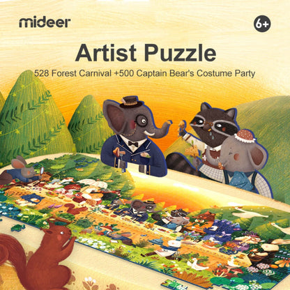 Mideer - Sunset Carnival - 528 Piece Jigsaw Puzzle in Gift Box