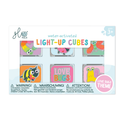 Glo Pals - Water Activated Light-Up Sensory Toys - Love Bugs (6 Pack)