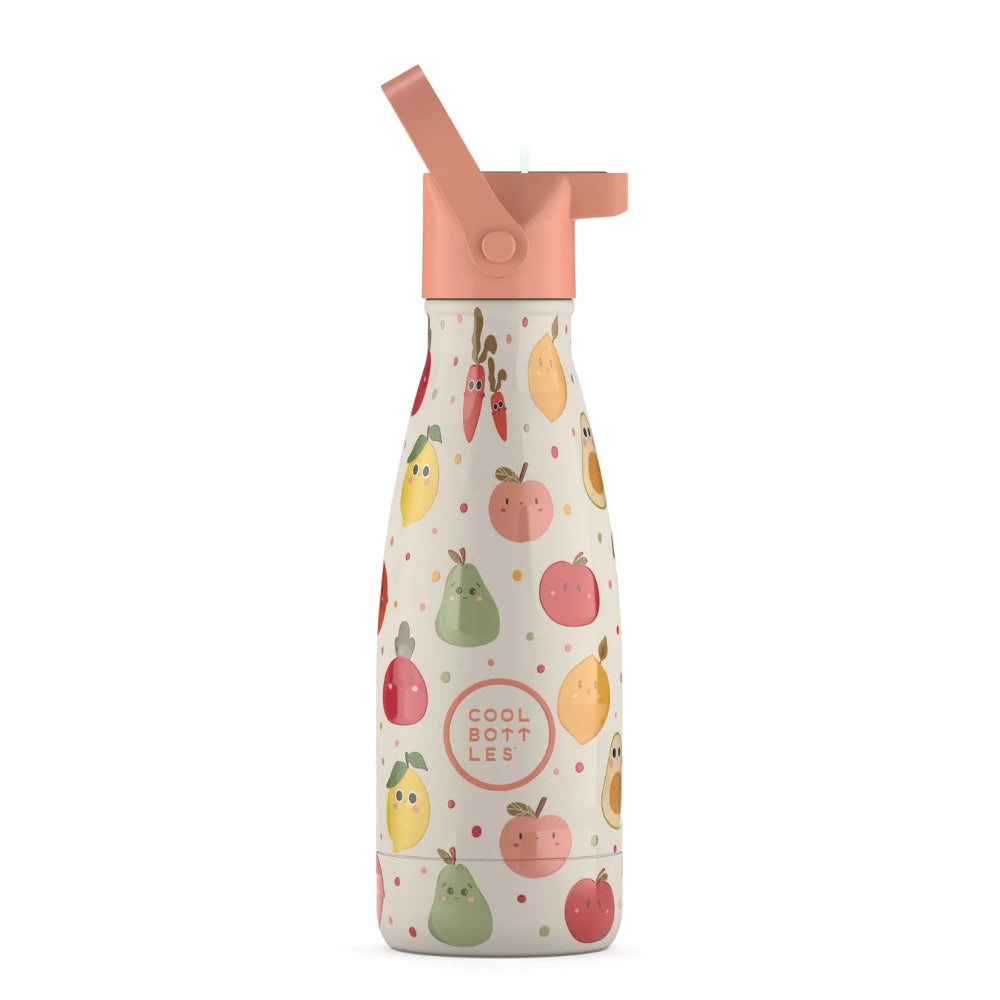 Cool Bottles - Kids Triple-Insulated Water Bottle - Fruit Salad 260ml