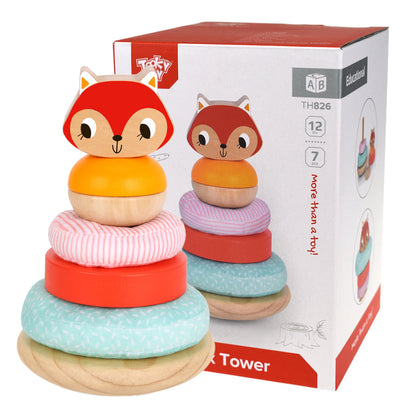 TookyToy - Fox Stacking Tower Activity Toy - Motherhood