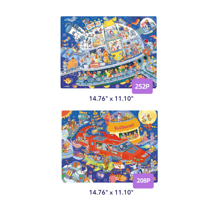 Mideer - Level Up Jigsaw Puzzle for Kids - 2-in-1 - Level 7 Star Trek
