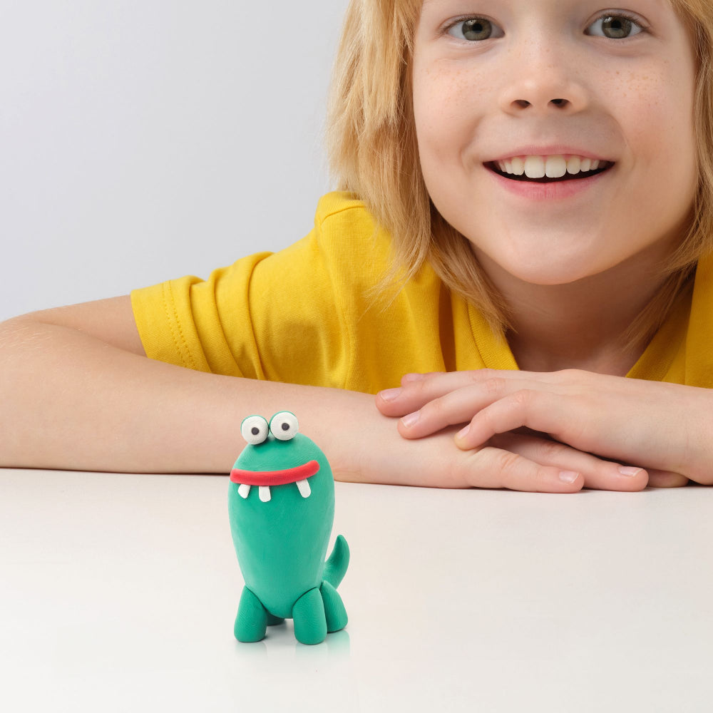 Hey Clay - Modelling Air-Dry Clay with Fun Interactive App - Monsters, 15 cans