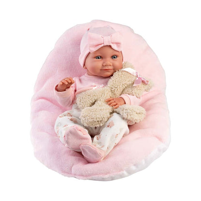 Llorens - Anatomically Correct Baby Girl Doll with Clothing & Cushion: Nica - 40cm