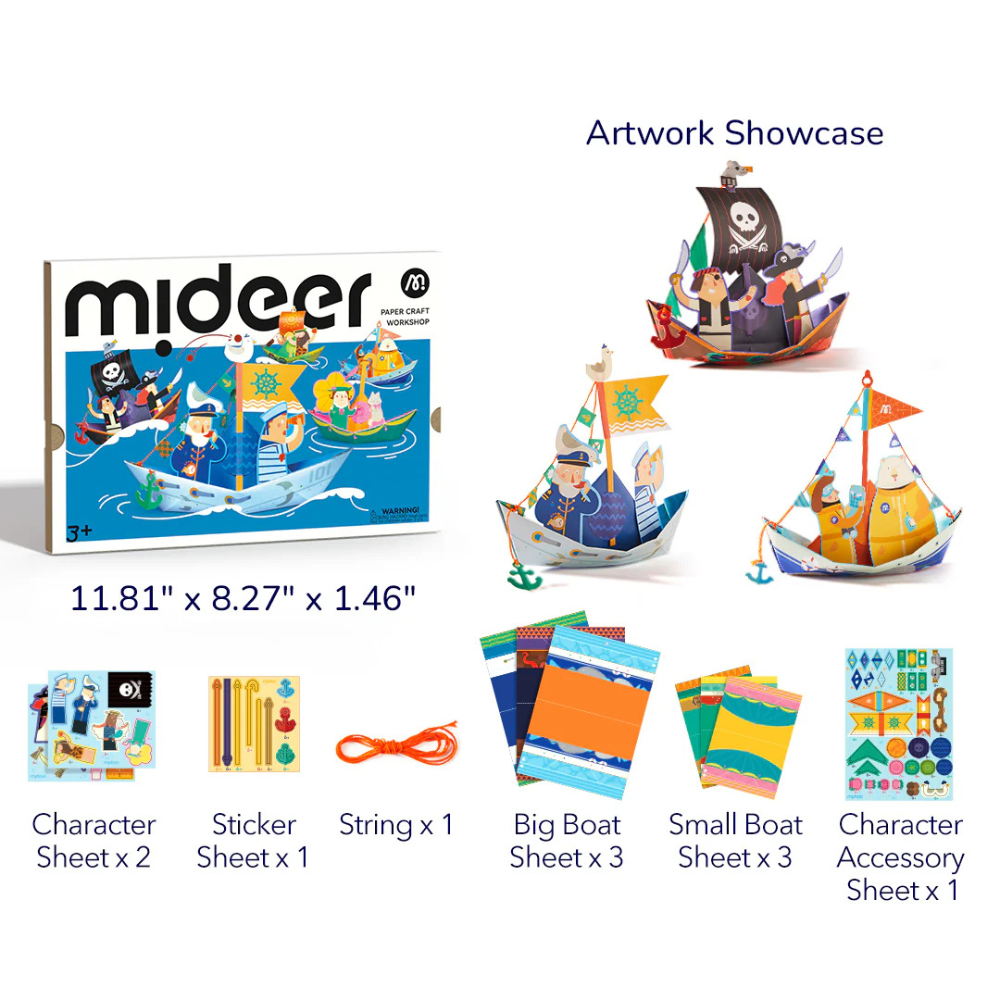 Mideer - Origami Paper Craft Kit: Nautical Explorer