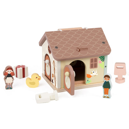 Classic World - Play & Learn - Wooden Locking House