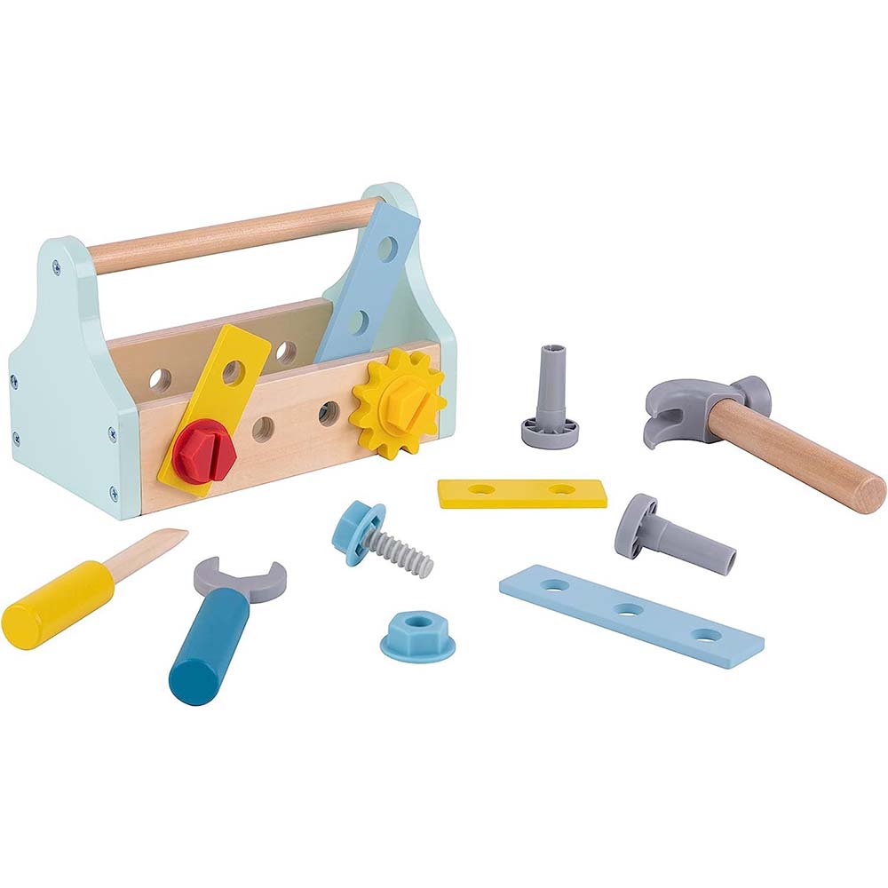TookyToy - Pretend Play Take-Along Tool Box Toy Set