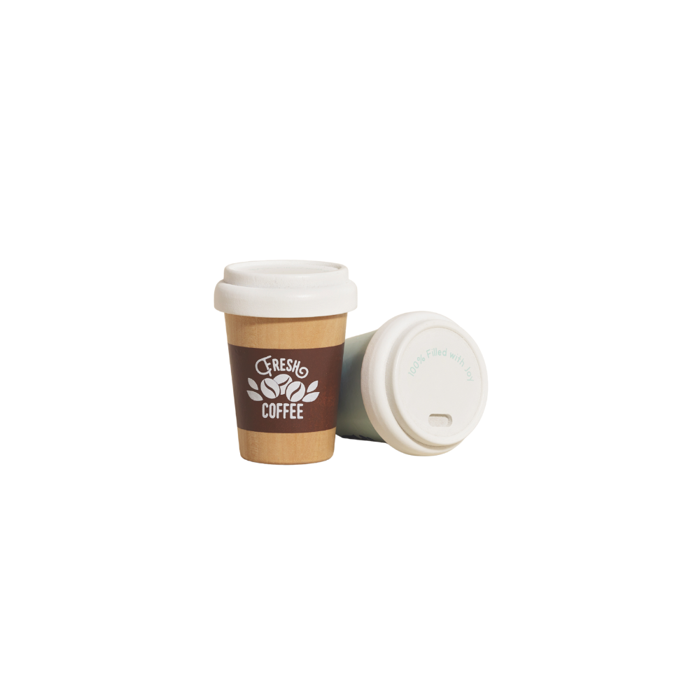 Le Toy Van - Wooden Tea & Coffee Re-Useable Eco Cups - 2pcs